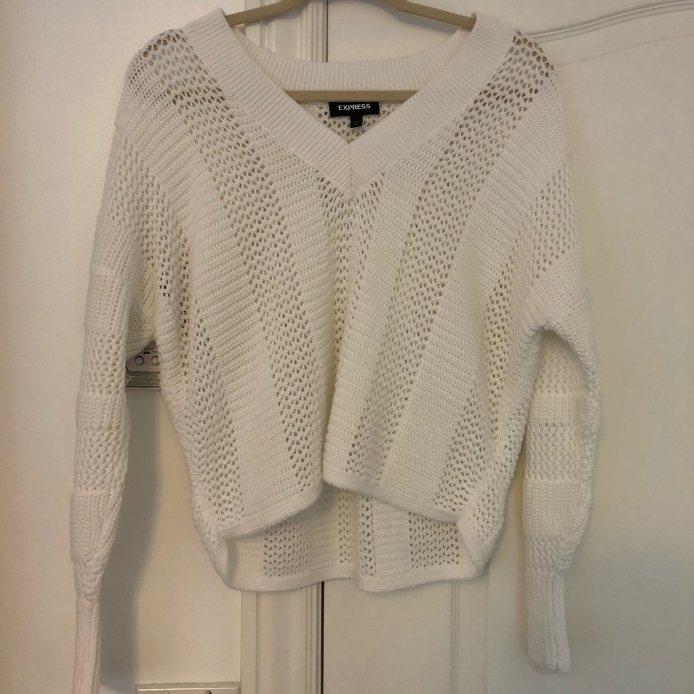 Express White Sweater